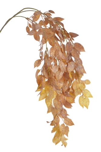LIŚCIE FIKUSA GAŁĄZKA ZWISAJĄCA ŻÓŁTA 105CM