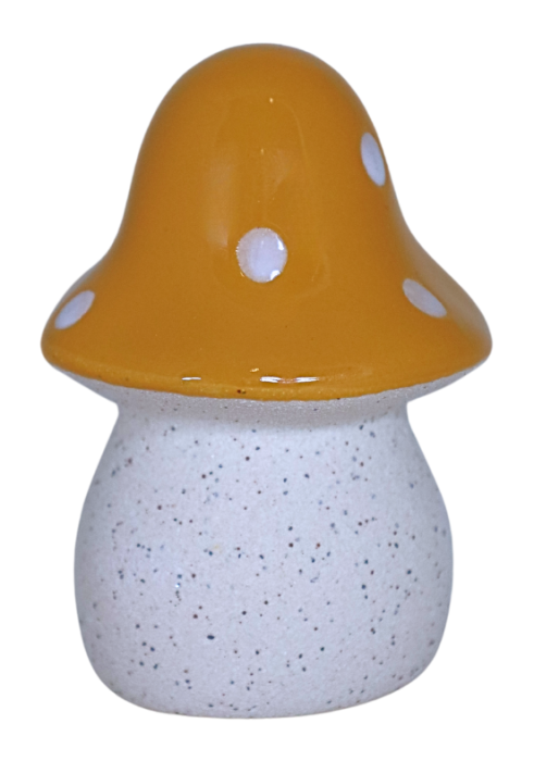GRZYBEK CERAMICZNY MIODOWY MAŁY 5,5X5,5X7