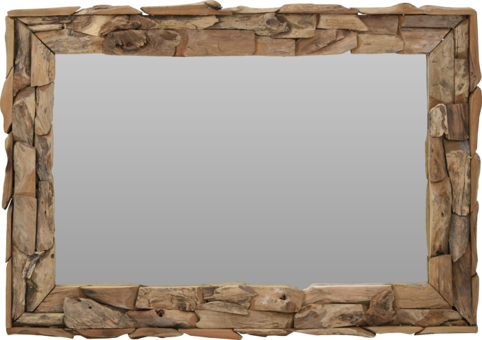 LUSTRO DRZEWO TEAK 103X70