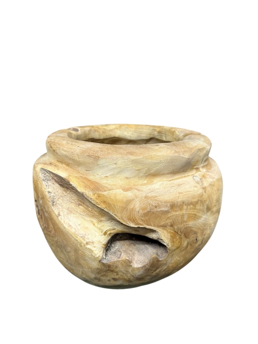 DONICA Z DREWNA TEAK 30CM 28X33