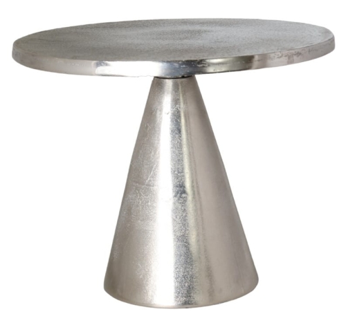 STOLIK METALOWY SREBRNY 54X54X43CM