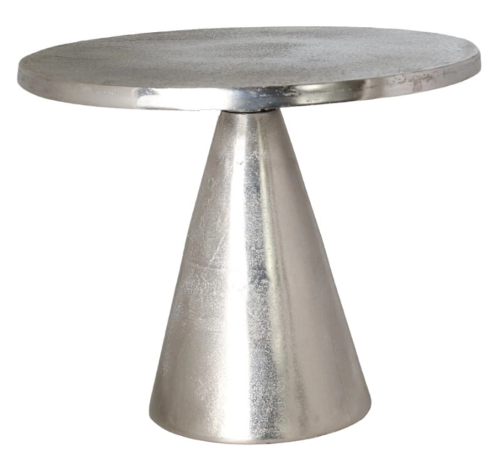 STOLIK METALOWY SREBRNY 54X54X43CM