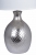 LAMPA CERAMICZNA SREBRNA Z BIAŁYM ABAŻUREM 85X39X3