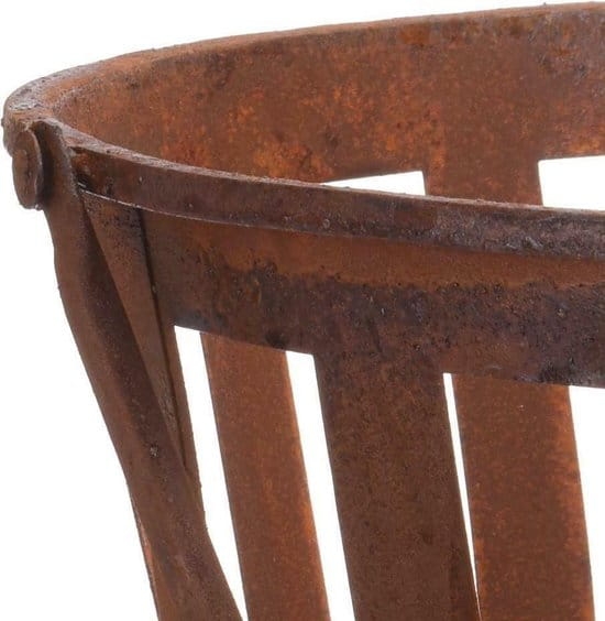 PALENISKO METALOWE RDZEWIONE 39 x 39 x 35 cm