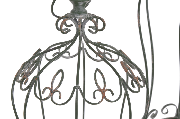 METALOWA KLATKA DUŻA ZIELONA 32cm⌀ x 72cmH,