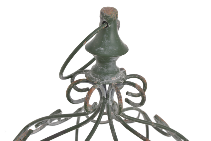 METALOWA KLATKA DUŻA ZIELONA 32cm⌀ x 72cmH,