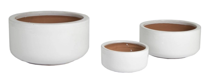 DONICA GLAZED BOWL WHITE DUŻA 38X20CM