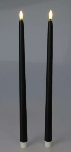 ŚWIECE KLASYCZNE LED ZESTAW  2SZT 27 CM CZARNE