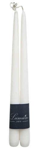 ŚWIECA STOŻKOWA VELVET ECRU 2szt. 30CM