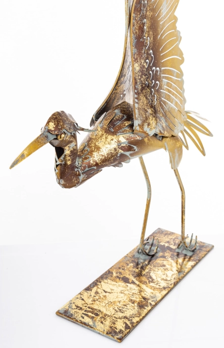FIGURKA METALOWA CZAPLA 76x15x65 CM