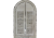 LUSTRO WISZĄCE DREWNIANE Z OKIENNICAMI 102x95x4 CM