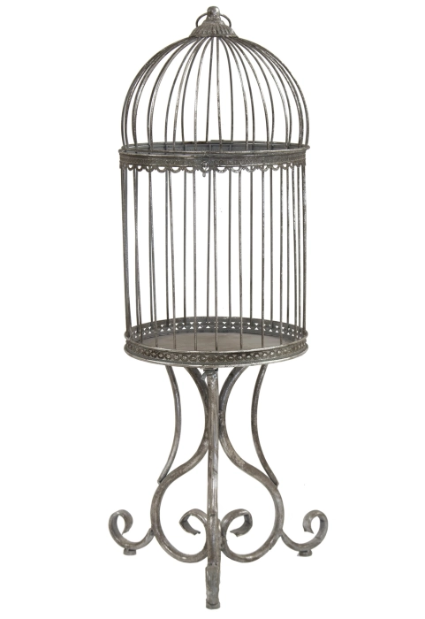 KLATKA DEKORACYJNA METALOWA 90x29x29 CM