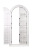 LUSTRO WISZĄCE DREWNIANE 145x69,5-110x4 CM