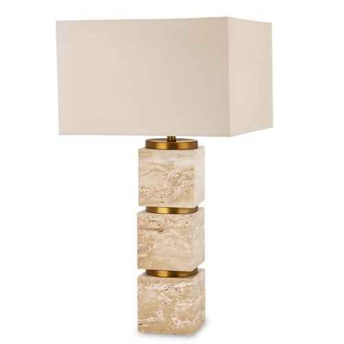 LAMPA STOŁOWA Z KLOSZEM 70x38x38 CM