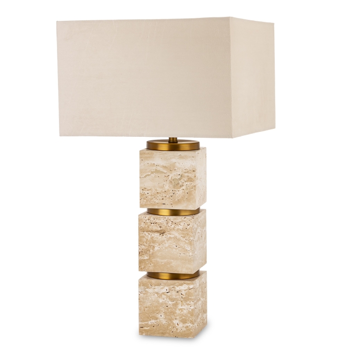 LAMPA STOŁOWA Z KLOSZEM 70x38x38 CM