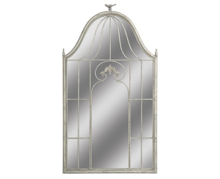 LUSTRO KLATKA WISZĄCE VINTAGE 72x128 CM GRIGIO