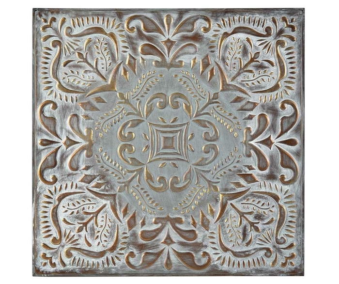 DEKOR ŚCIENNY OZDOBA WISZĄCA VINTAGE 81,5 CM METAL