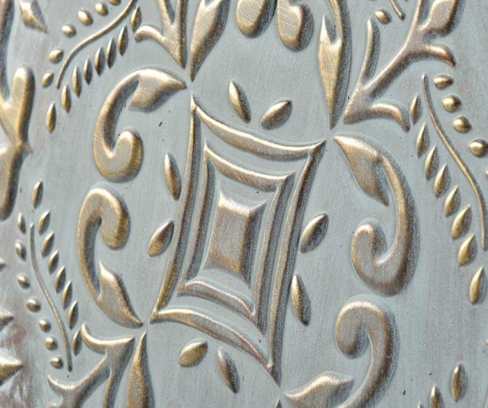 DEKOR ŚCIENNY OZDOBA WISZĄCA VINTAGE 81,5 CM METAL