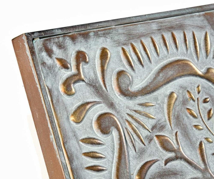 DEKOR ŚCIENNY OZDOBA WISZĄCA VINTAGE 81,5 CM METAL