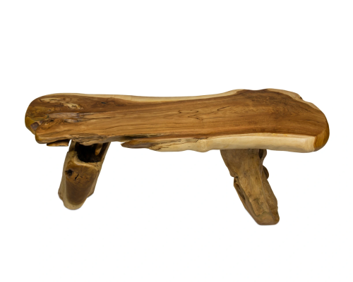 ŁAWKA Z DREWNA TEAK 130x40x49 CM