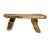 ŁAWKA Z DREWNA TEAK 130x40x49 CM