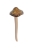 GRZYB CERAMICZNY BRĄZOWY 13 CM GB