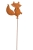 PIK OGRODOWY METALOWY LIS LISEK RDZAWY 41,5 CM
