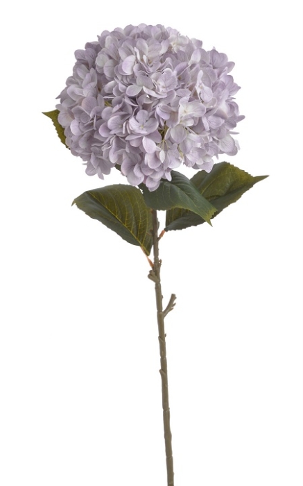 HORTENSJA NA ŁODYDZE SZTUCZNA LILIOWA 80 CM