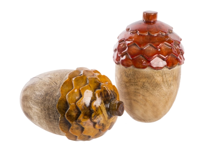 FIGURKA DEKORACYJNA ŻOŁĄDŹ DREWNIANY 15 CM MIX