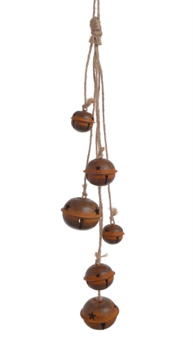 GIRLANDA DZWONKI METALOWE 50 CM