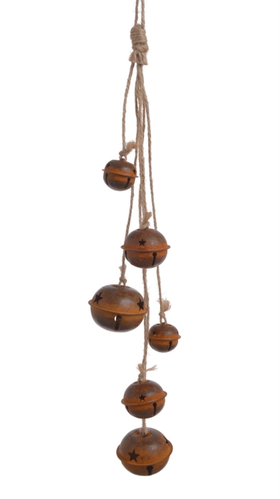 GIRLANDA DZWONKI METALOWE 50 CM