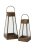 LAMPION METALOWY SZKLANY 2A