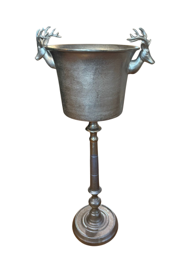 COOLER DO SZAMPANA METALOWY JELENIE 34x89 CM