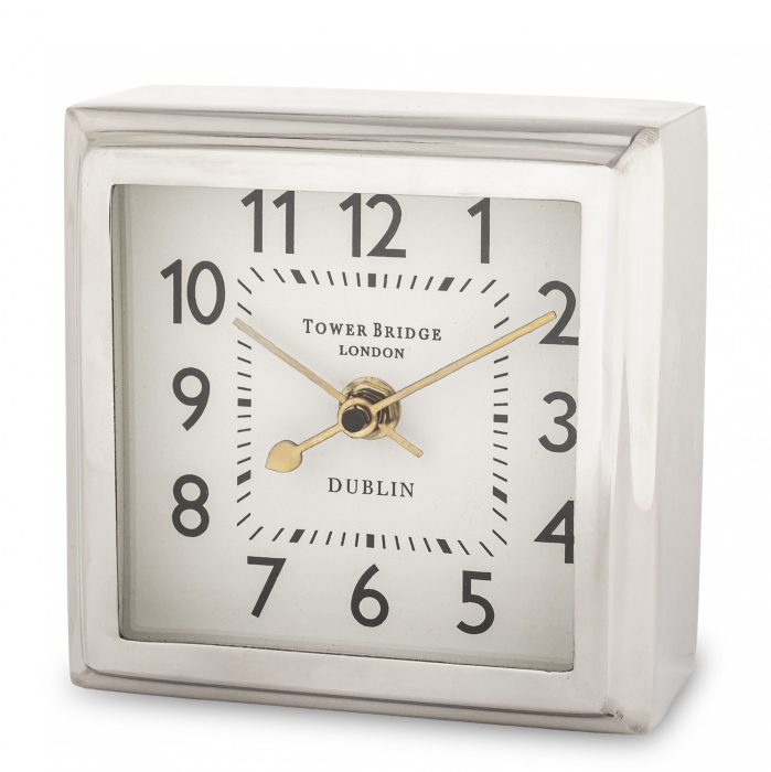 ZEGAR METALOWY STOJĄCY 13x13x6,5 CM