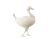 FIGURKA KACZKA METALOWA NA PODSTAWIE CASA CREME