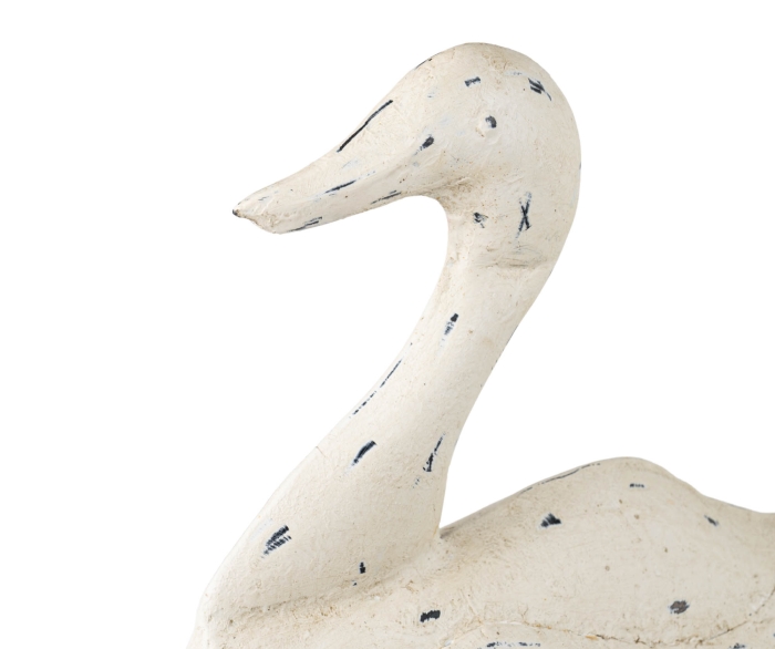 FIGURKA KACZKA METALOWA NA PODSTAWIE CASA CREME