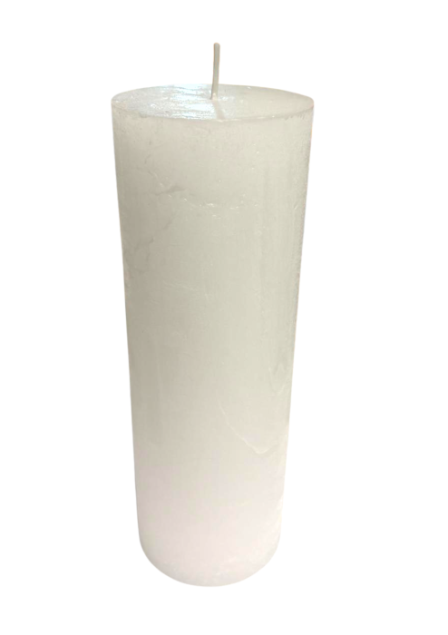 ŚWIECA PIEŃKOWA WALCOWA 7x20 CM BIAŁA