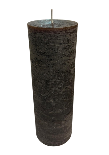 ŚWIECA PIEŃKOWA WALCOWA 7x20 CM BRĄZOWA