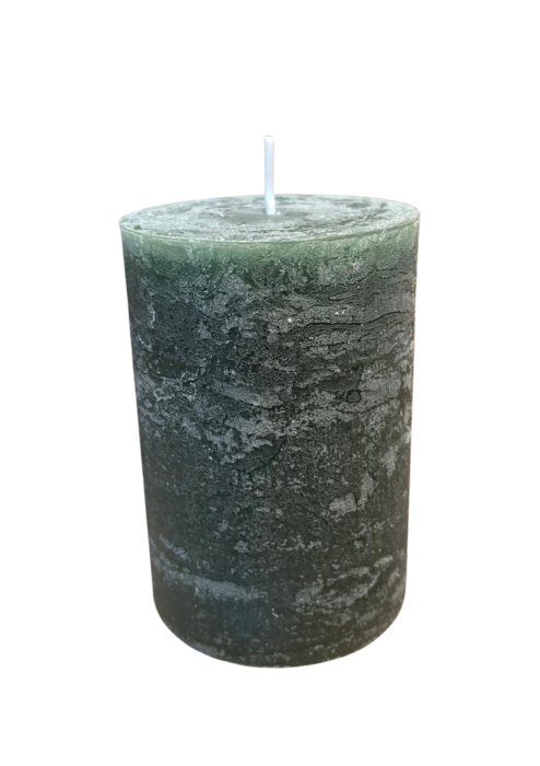 ŚWIECA PIEŃKOWA WALCOWA 7x10 CM ZIELONA TRAWA