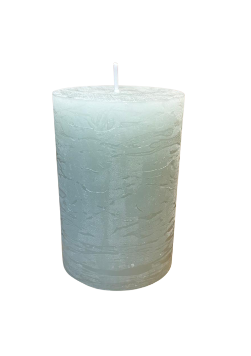 ŚWIECA PIEŃKOWA WALCOWA 7x10 CM BRUDNY MORSKI