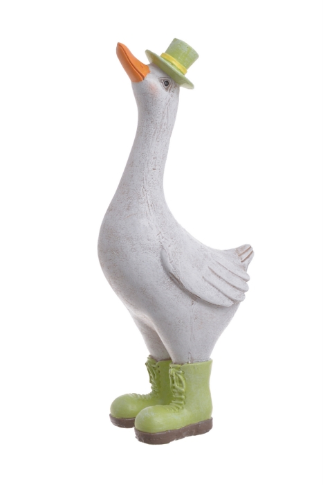 FIGURKA GĘŚ DEKORACYJNA 13x9x31 CM