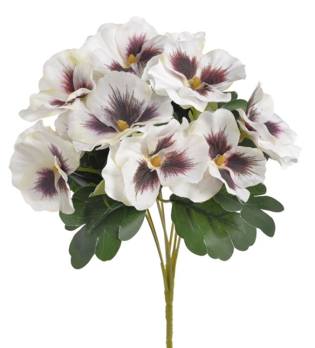BUKIET BRATKÓW 7 SZT 32 CM BIAŁE