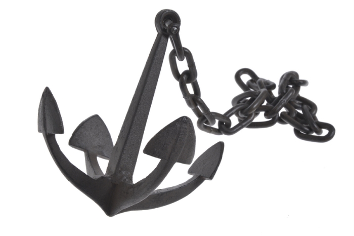 KOTWICA DEKORACYJNA METALOWA