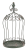 METALOWA KLATKA DUŻA ZIELONA 32cm⌀ x 72cmH,